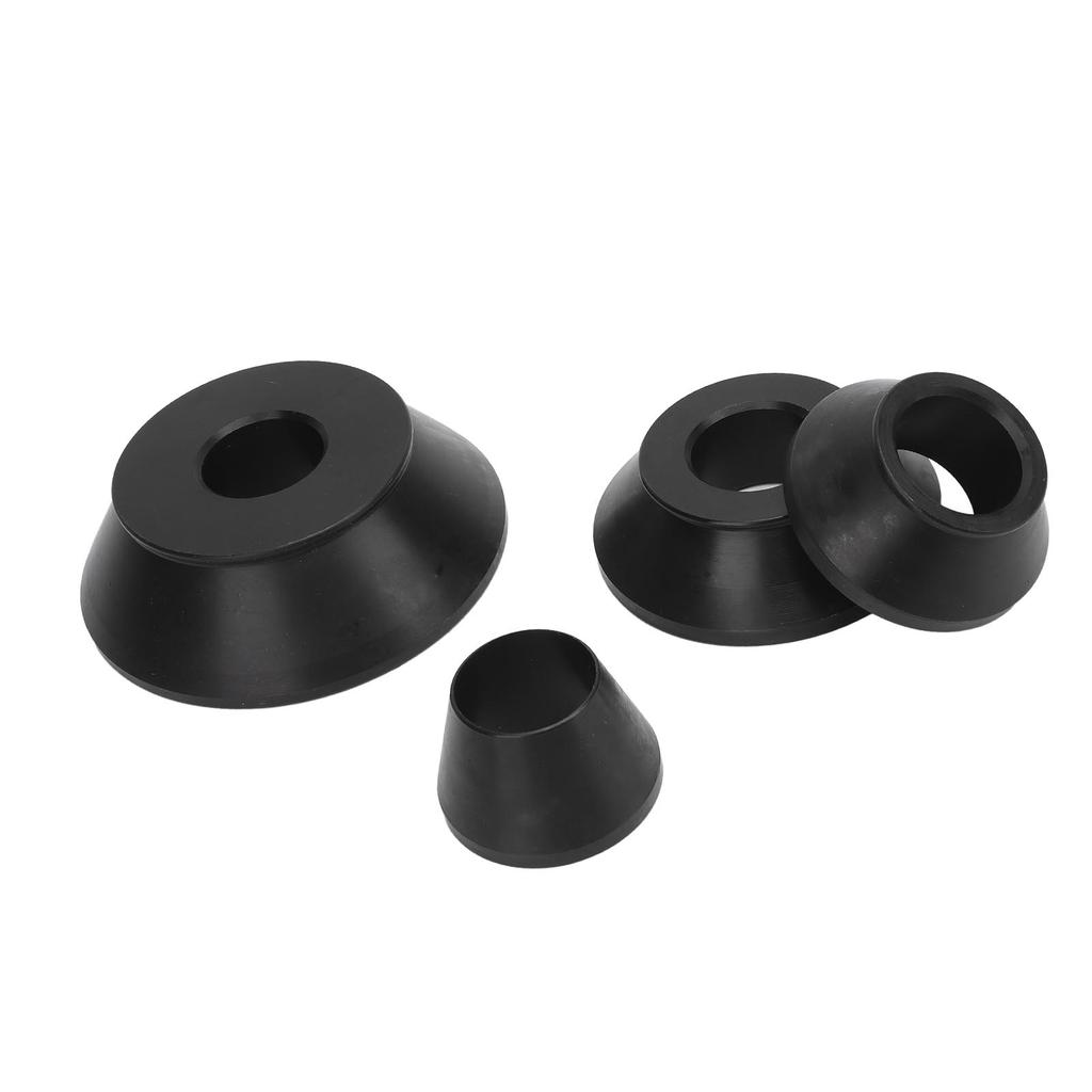 Kit de Cones para Balanceadora de Rodas Metal Alta Resistência Melhora a Segurança ao Dirigir para Eixo de 38mm SUV Caminhão Caravana com Furos de Cubo Preto