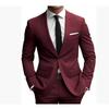 Mens Black 2 Piece Suit Blazer and Pants Set