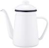 Pearl Metal Enamel Coffee Pot, 1.1L, White, Fesca, HB-731