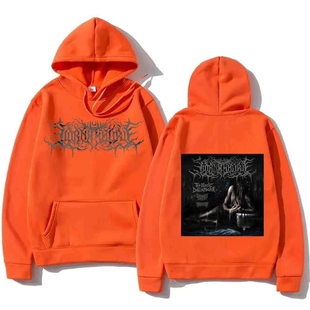 Lorna Shore IFTEFWM Cover Pulover Hanorac cu Glugă Bărbați Femei Vintage Metal Streetwear cu Buzunar Pulovere Largi Casual