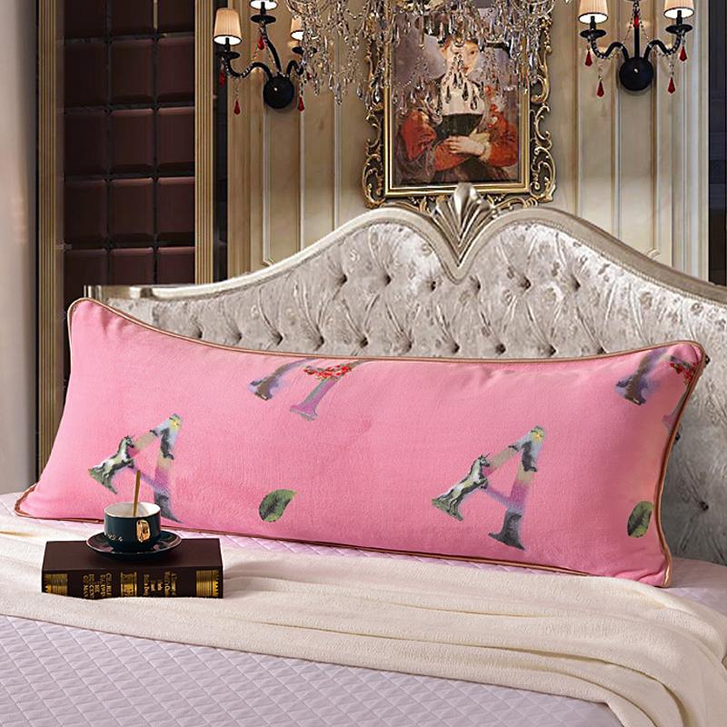 48*120cm Length Winter Sleep Pillowcase Thick Coral Fleece Pillow Case Soft Flannel Warm Pillow Cover For Couple Home Bedding