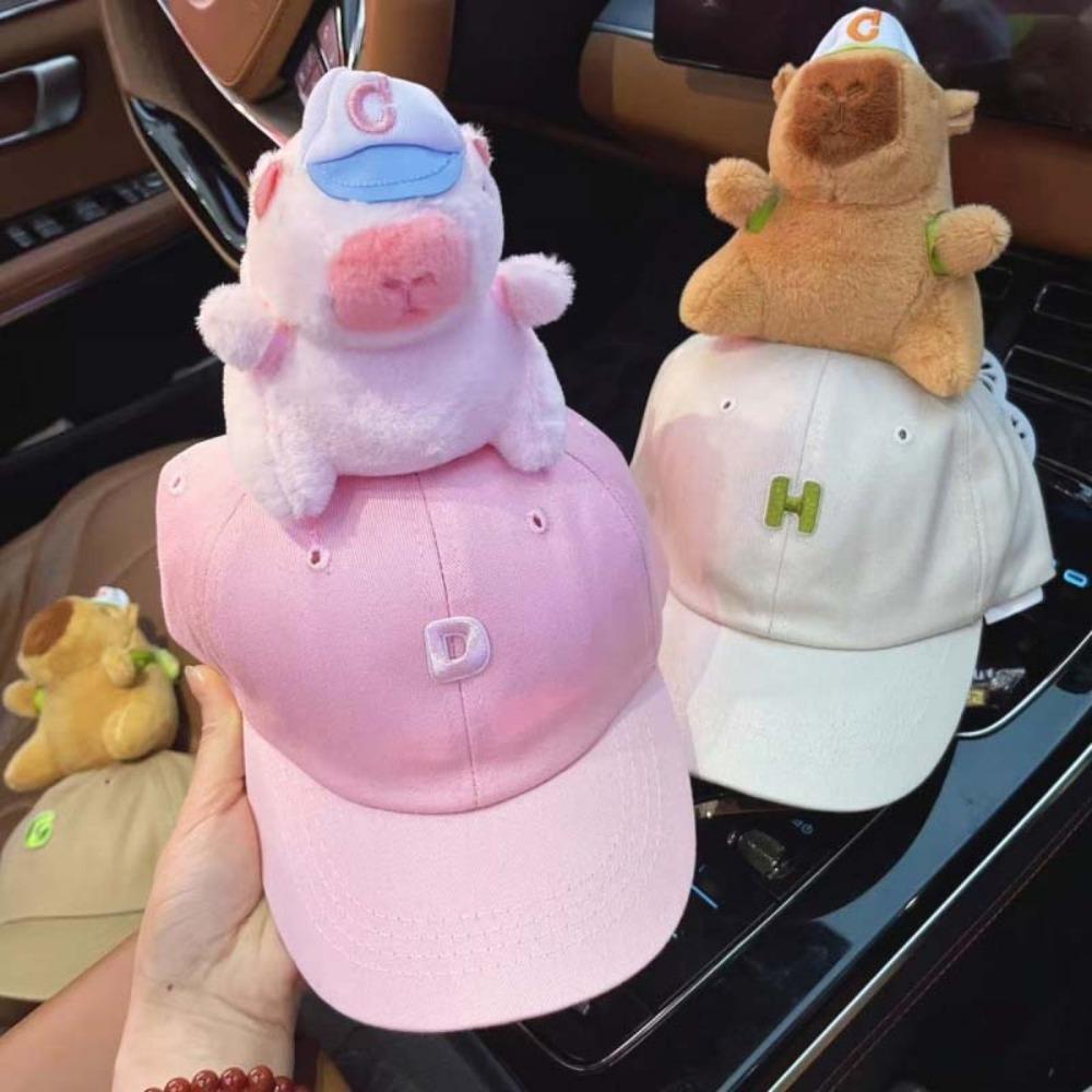 Adjustable Children Peaked Cap Embroidered Letters Kids Sunscreen Hat  Sun Visor