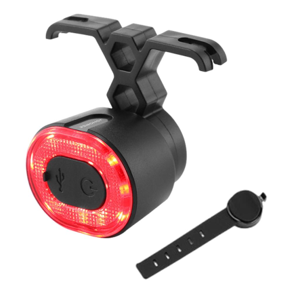 COB Cycling Tail Lamp Type-C Charging Auto Brake Sensing Light 4 Modes Cycling Warning Flashlight Bicycle Accessories Lights
