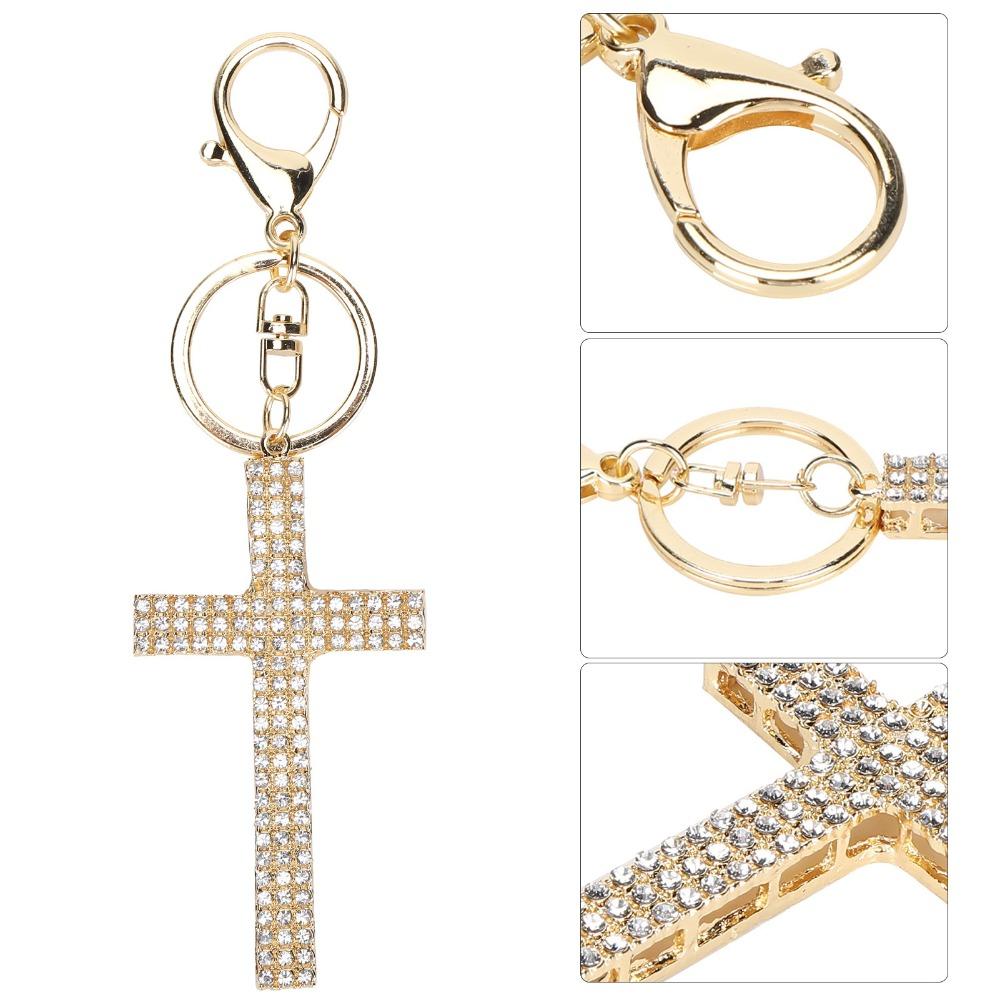 2pcs Diamond Rhinestone Bag Charm Pendant Small Size Key Ring Accessory Backpack Accessories
