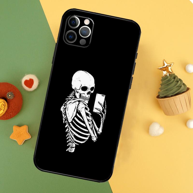 Ästhetisches Skelett-Handyhülle Für iPhone 17 17Air 16 15 14 13 11 12 Pro Max 12 13 Mini 16E Stoßfeste Hülle