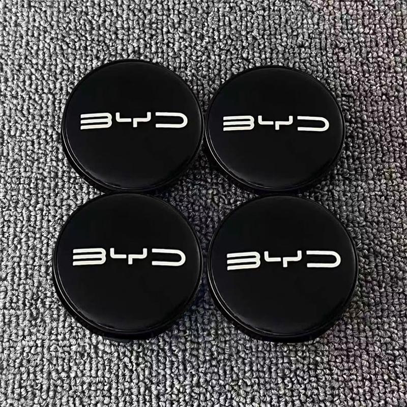 4pcs 55/58/68mm Car Wheel Center Hub Cap Badge Emblem Decal Wheel Sticker For BYD Atto 3 Yuan Plus Song Plus Seal Dolphin Seali