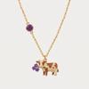 Zodiac Animal Pendant Necklace With Gold Plated Copper For Casual Wear