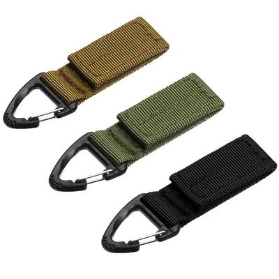 3 PCS Tactical Molle Belt Keeper Webbing Clip Keychain Holders Backpack Carabiners Hook Water Bottle Hanger Key Ring Clasp Clip