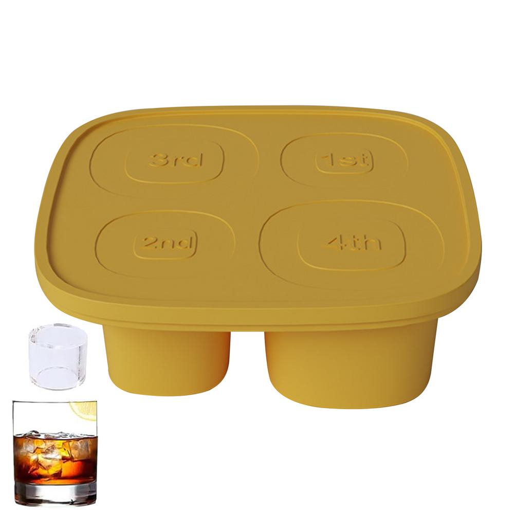 Whiskey Ice Cubes Mold Ice Block Mold High Capacity Ice Cube Tray Silicone Ice Molds Big Ice Cube Molds For Cocktail Whiskey