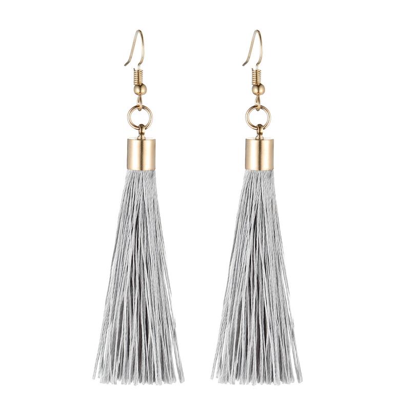 Lovbeafas Fringe Tassel Earrings For Women Gold Color Vintage Long Drop Dangle Earrings Fashion Wedding Jewelry Party Gift