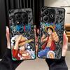 Case for Xiaomi Redmi Note 14 13 Pro Plus A4 13C 14C 9S 10 12 11 Funda Back Phone Cover One Piece Luffy Cute