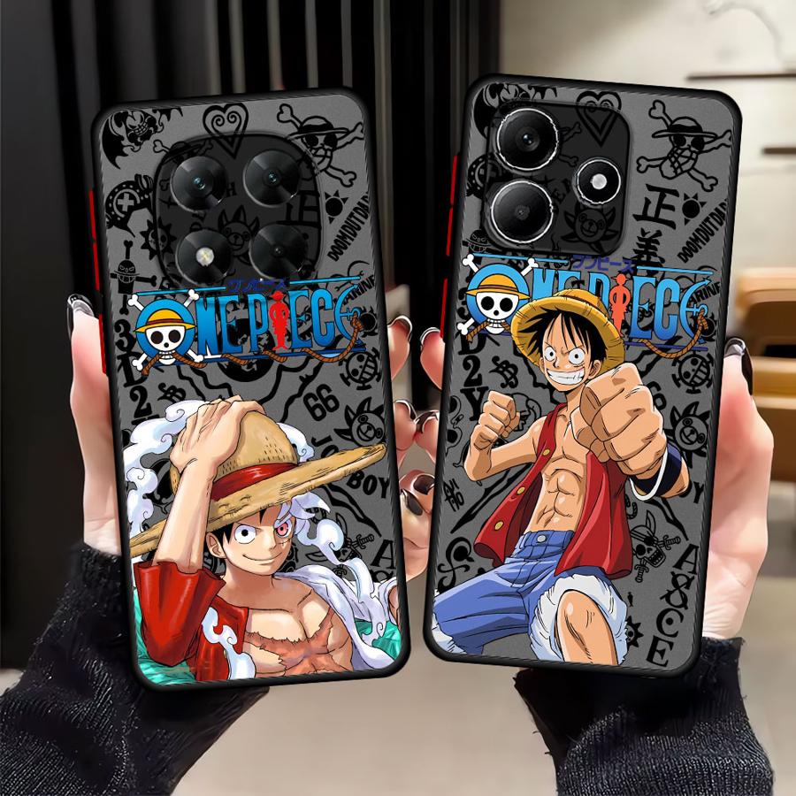 Case for Xiaomi Redmi Note 14 13 Pro Plus A4 13C 14C 9S 10 12 11 Funda Back Phone Cover One Piece Luffy Cute