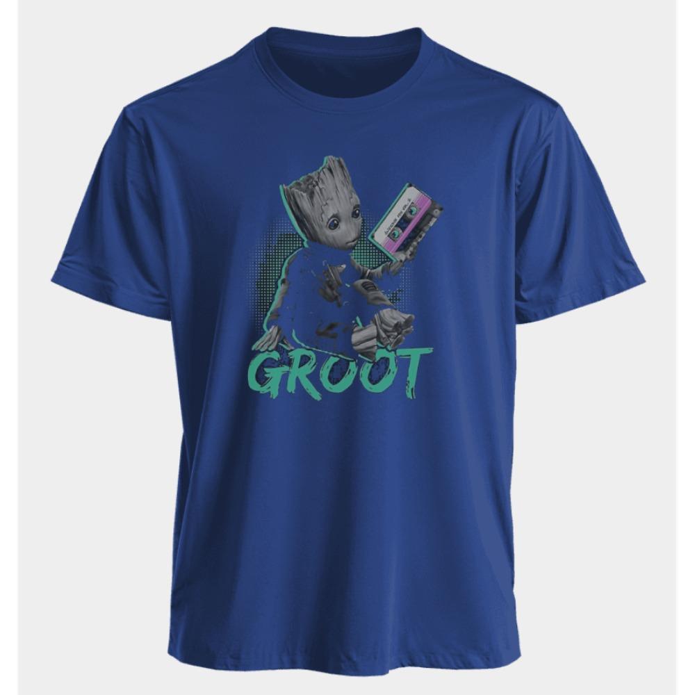 Men's and Women's T-shirts Groot Summer American Spring and Autumn New Classic Oversized Sporty Style Short-sleeved