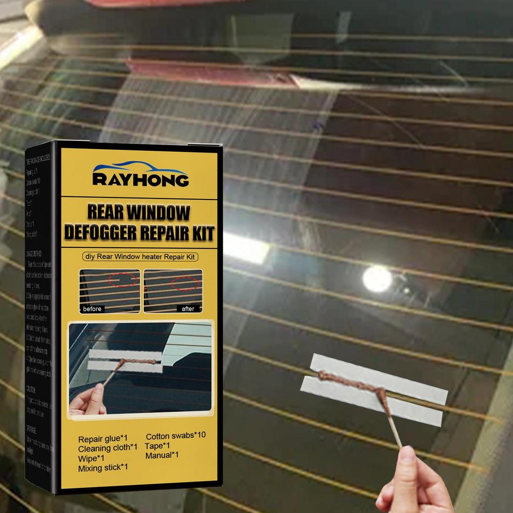 Car Rear Window Defogger Repair Kit Auto Care Accessories DIY Quick Repair Grid Defroster Kit Repair Heater Grid Lines Set