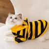 Winter Warm Cat Dog Clothes Soft Bee Cosplay Costume Funny Pet Bee Costume Hooded  Pet Supplies