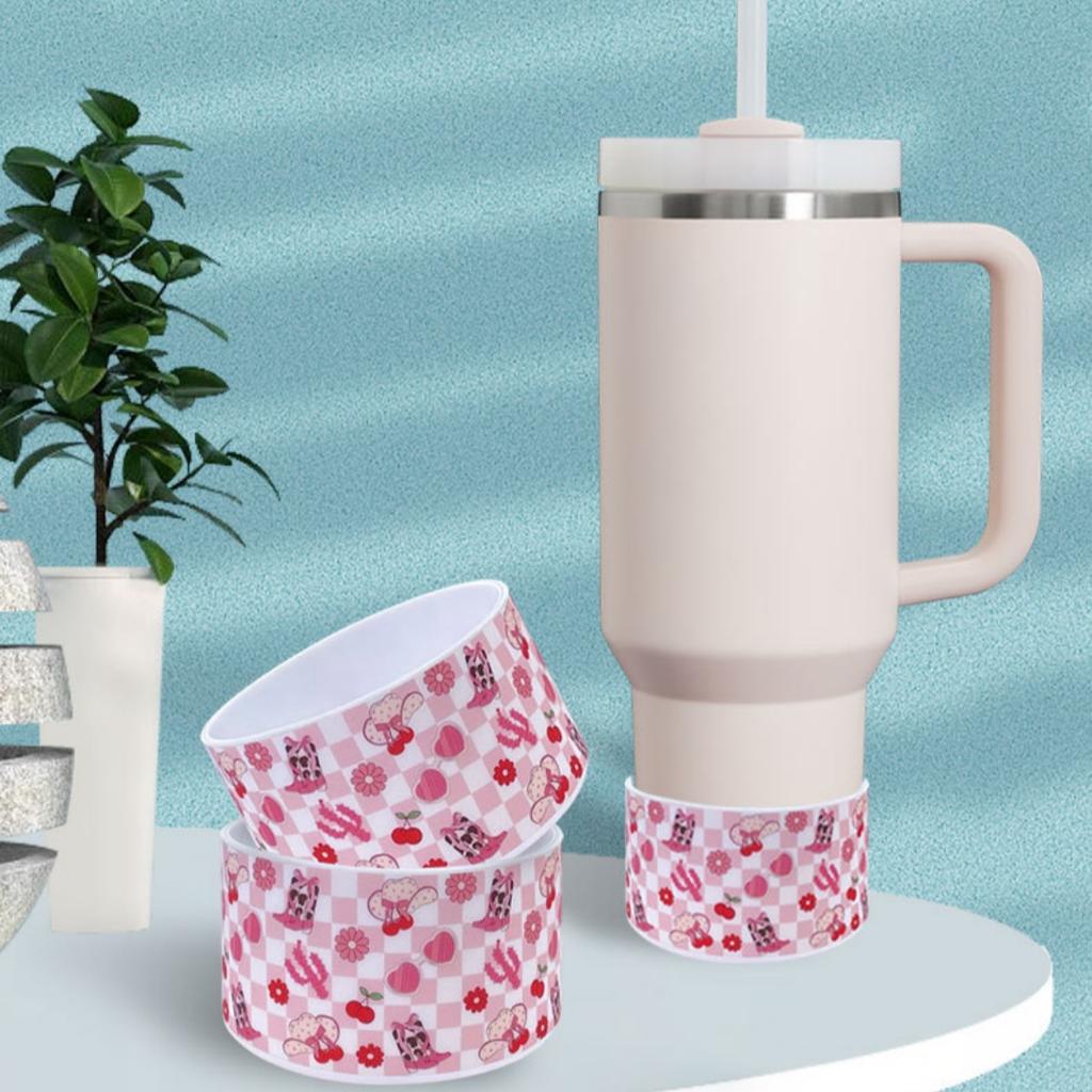 Silikon-Stiefelhülle für Stanley Becher, Schutz für den Boden der Trinkflasche, Anti-Rutsch-Becherabdeckung, Weihnachtsbecher-Zubehör