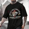 Skull Snake Plate Scrapped Motorcycle Engine American Retro Moto Men's And Women's T-shirt Cotton Casual Short-sleeved Tshirt