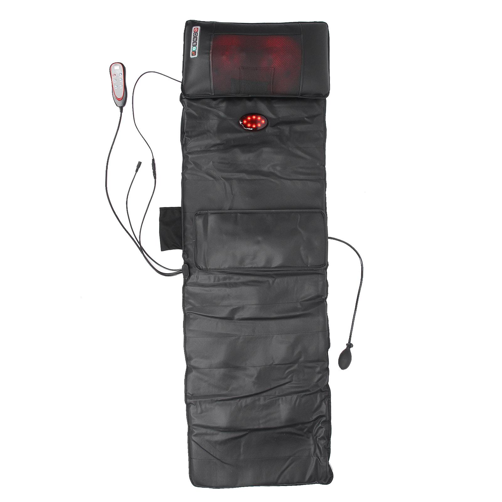 

Массажный коврик для всего тела, массажный матрас с горячим компрессом для поясницы и 9 режимами для снятия болиUK UK Plug