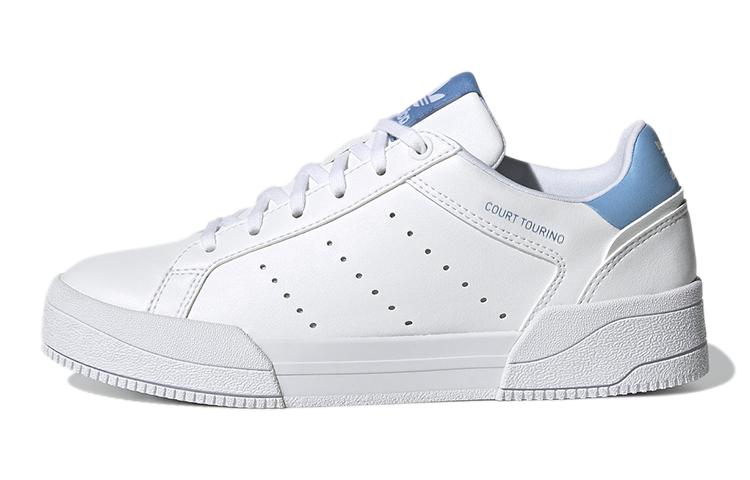 Adidas Court Tourino J  White Light Blue  H00763 35.5