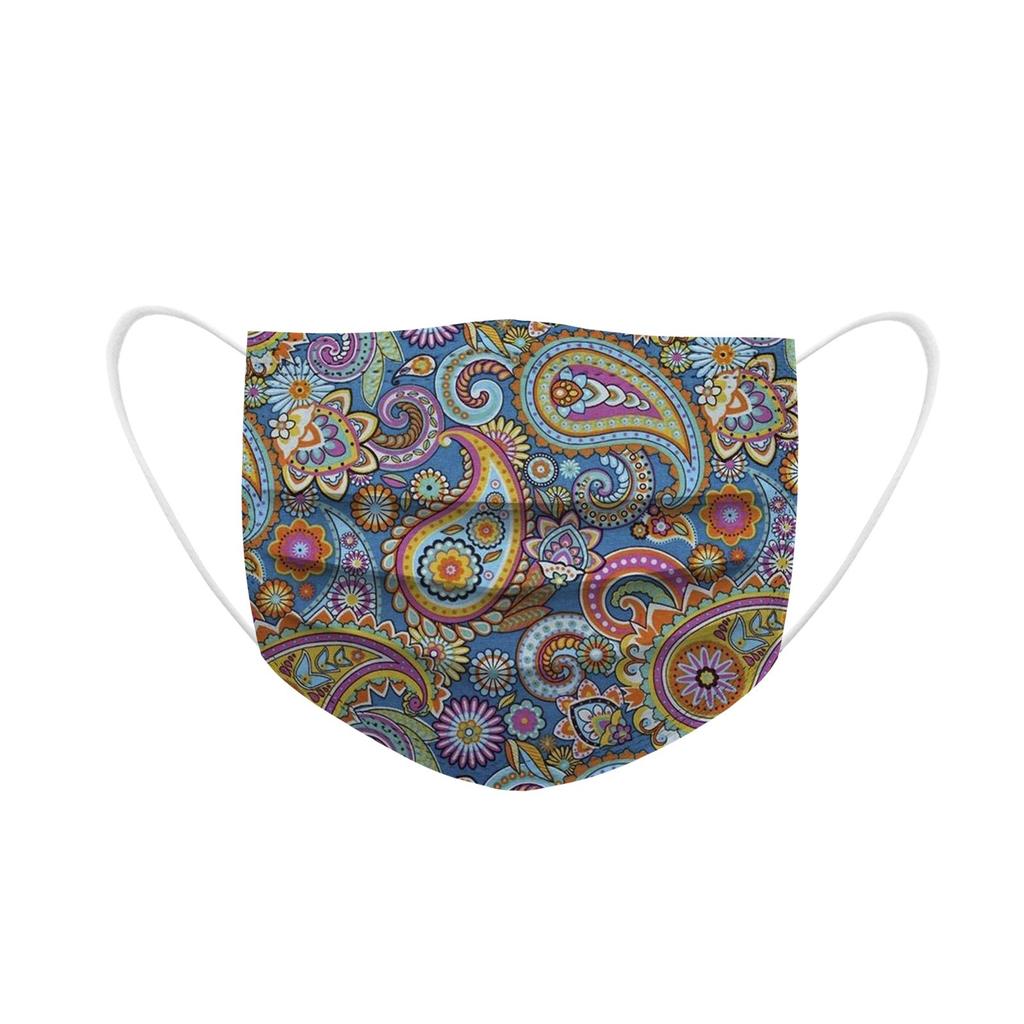 20PCS Adult's Mask Paisley Print Disposable Face Mask Industrial 3Ply Ear Loop