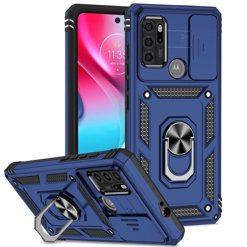 Coque Pour Motorola G60S Coque Coulissante pour Appareil Photo Antichoc Armure Pour Moto G60S G60 S MotoG60S Anneau Support Magnétique Housse de Protection