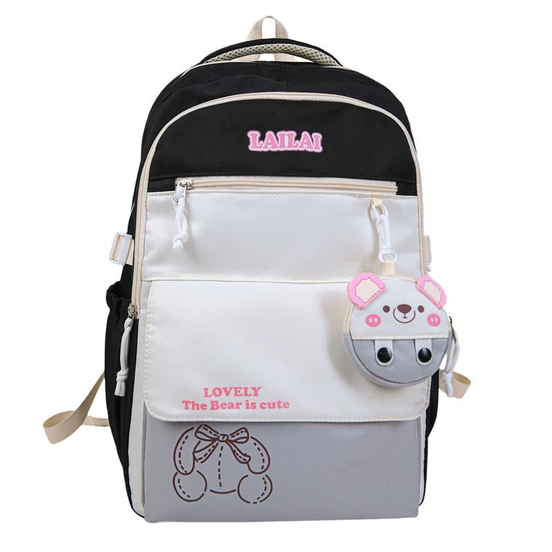 Japanese girl versatile high-value new large-capacity men's and women's small fresh ins durable multi-functional backpack