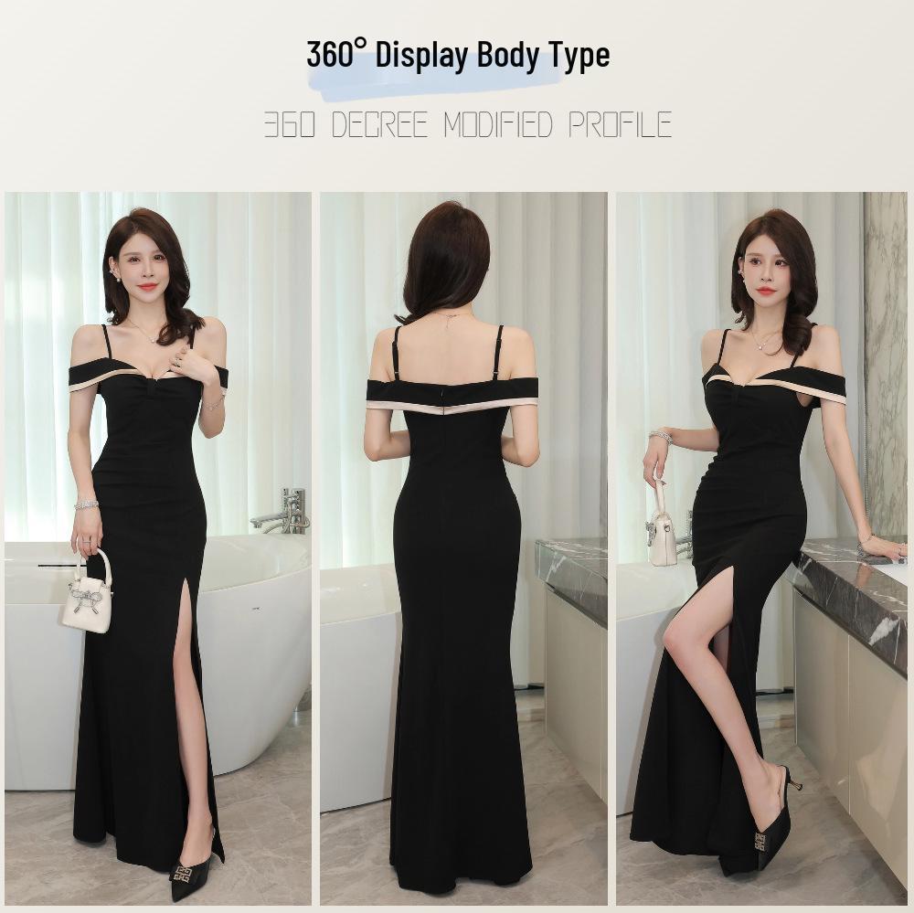 Sleeveless Elegant KTV Sauna Foot Massage Dress