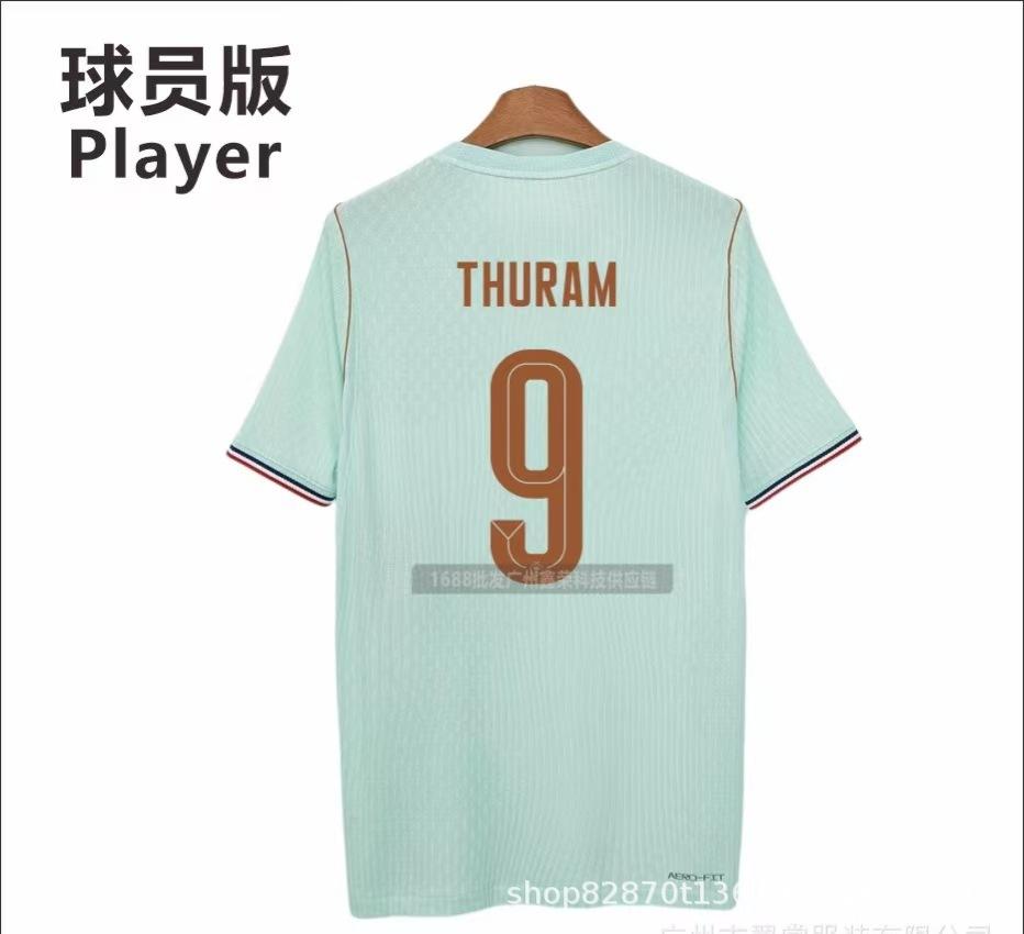 26 World Cup Player Version Football Jersey France Away Football Jersey Sports Mesh T-shirt