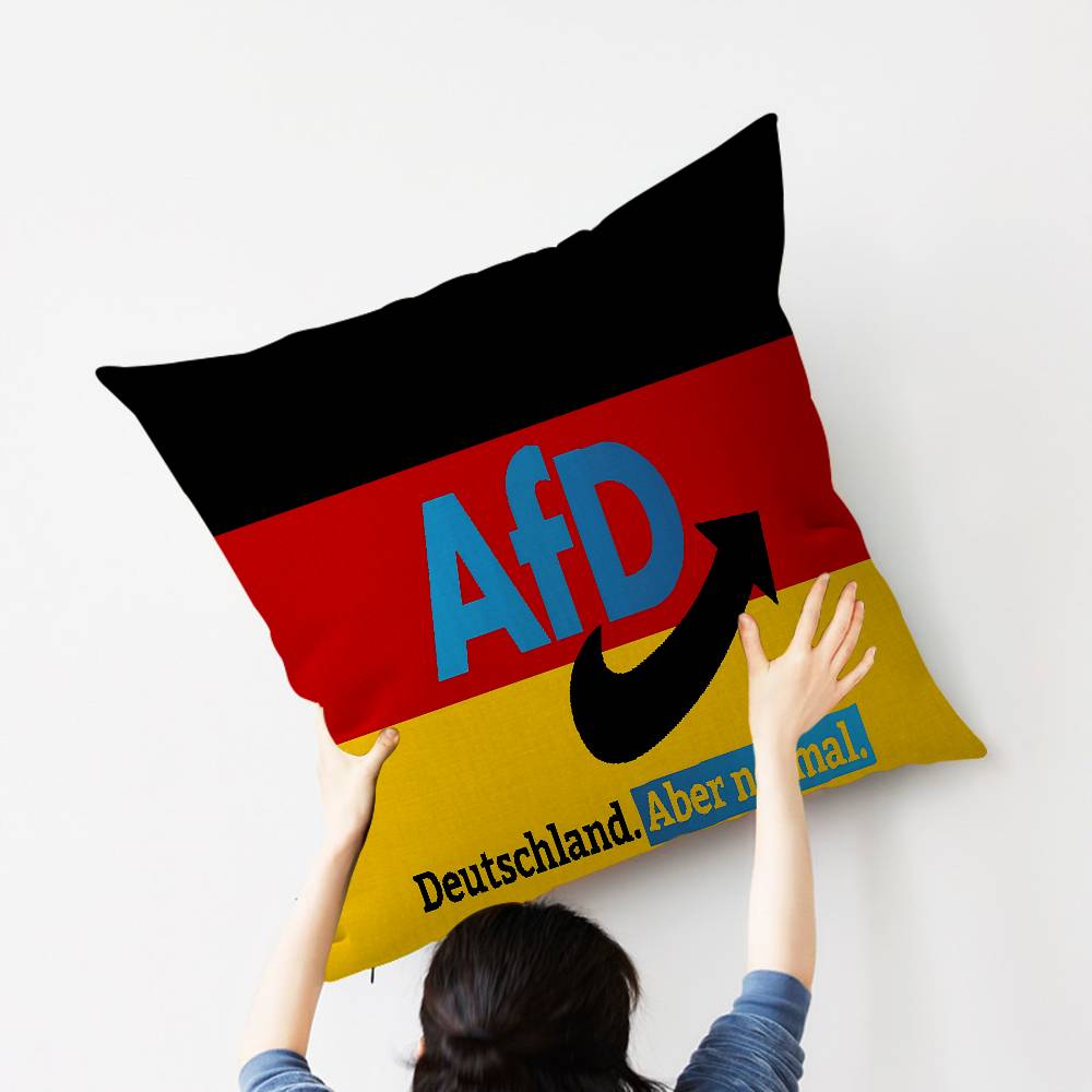 AFD Alternative Ger Germany Flag Pillow Anime Pillow Sofa Bed Head Pillow Cover Cushion Cover 45x45 cm Fashion