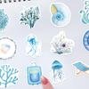 50 Meeres-Cartoon-Wasserdichte Aufkleber für Notizbücher, Handys und Wasserflaschen
