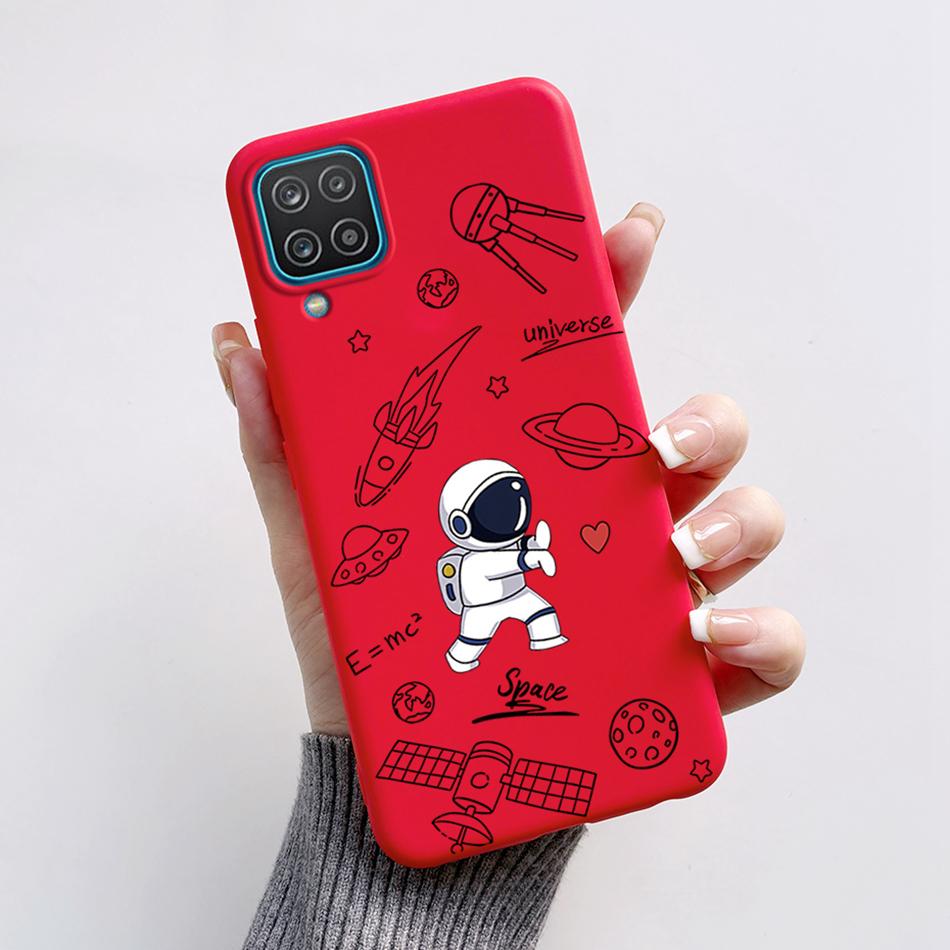 For Samsung A12 Case Galaxy A12 Cover Astronaut Soft Silicone Phone Cases Fundas For Samsung GalaxyA12 A12 A 12 A125F Case Coque