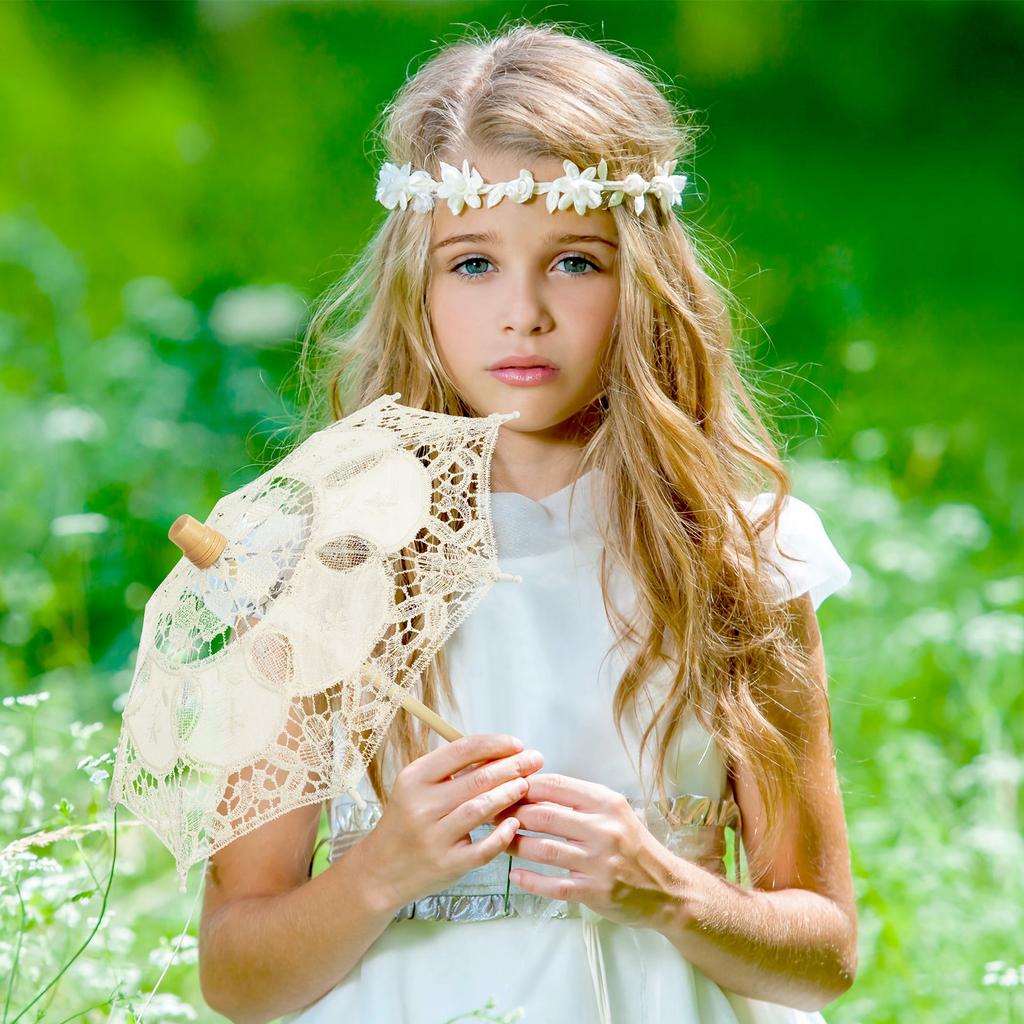 Umbrella Fancy Parasol Prop Ladies Lace Wedding Props Vintage Umbrellas Decorative Small