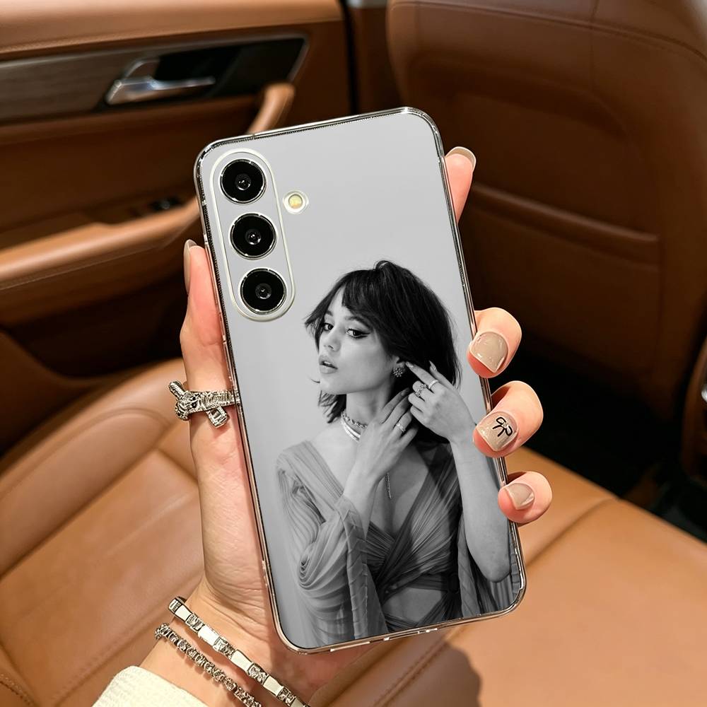 Actress J-Jenna-O- Ortega Phone Case For Samsung Galaxy A71,A70,A52,A51,A40,A30 Transparent Cover