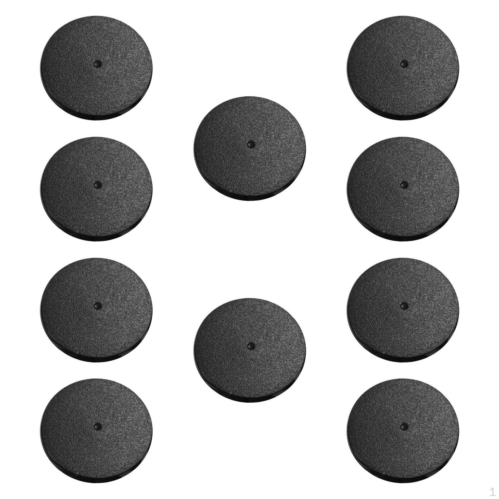 

Модель основания 32 мм игровые аксессуары черные круглые для настольных игр дисплей пластина круглая 10pcs