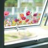 Creative Colorful Flower Balcony Glass Window Home Background Beautification Wall Stickers
