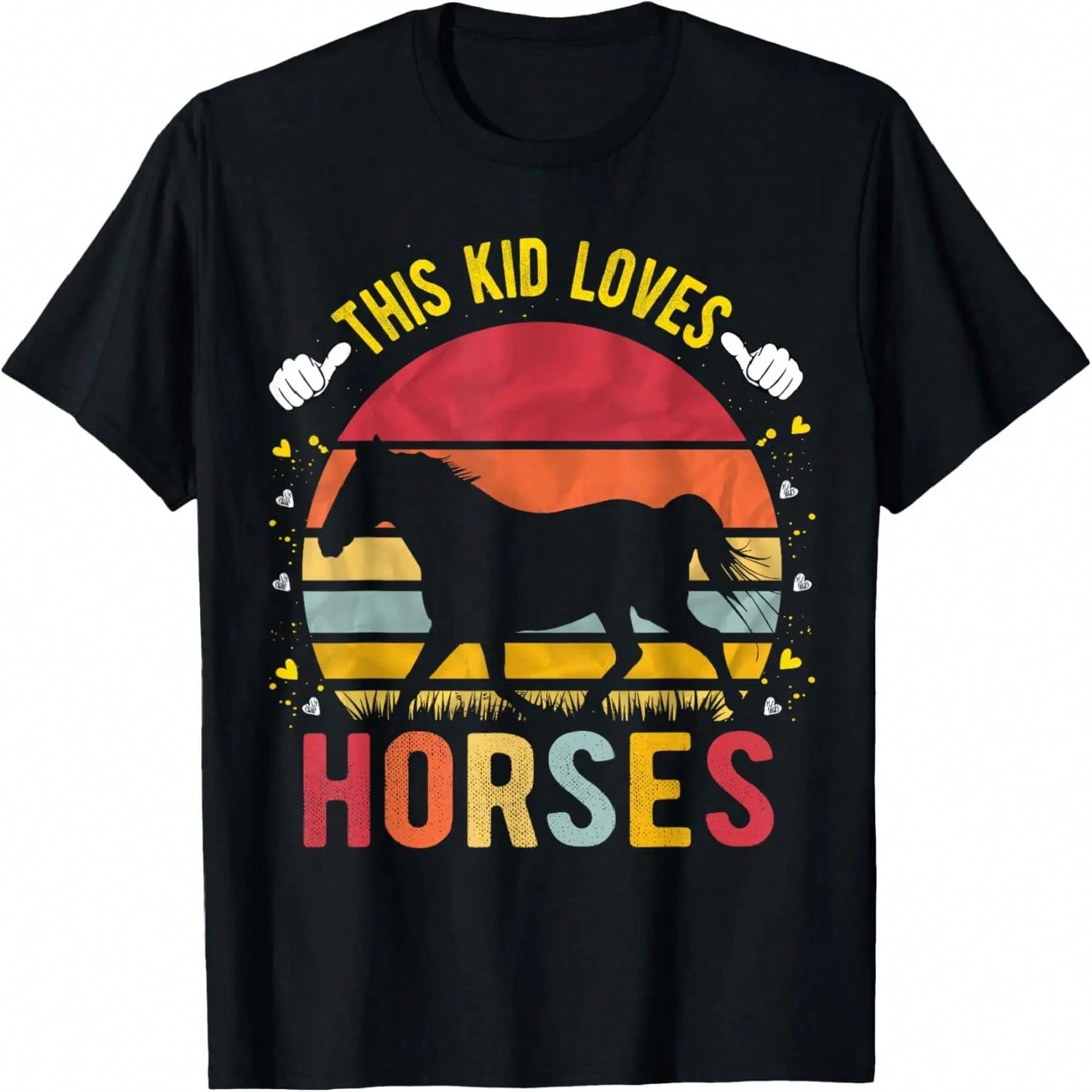 This  Loves Horses S And S Horse Gift T-Shirt S разноцветный