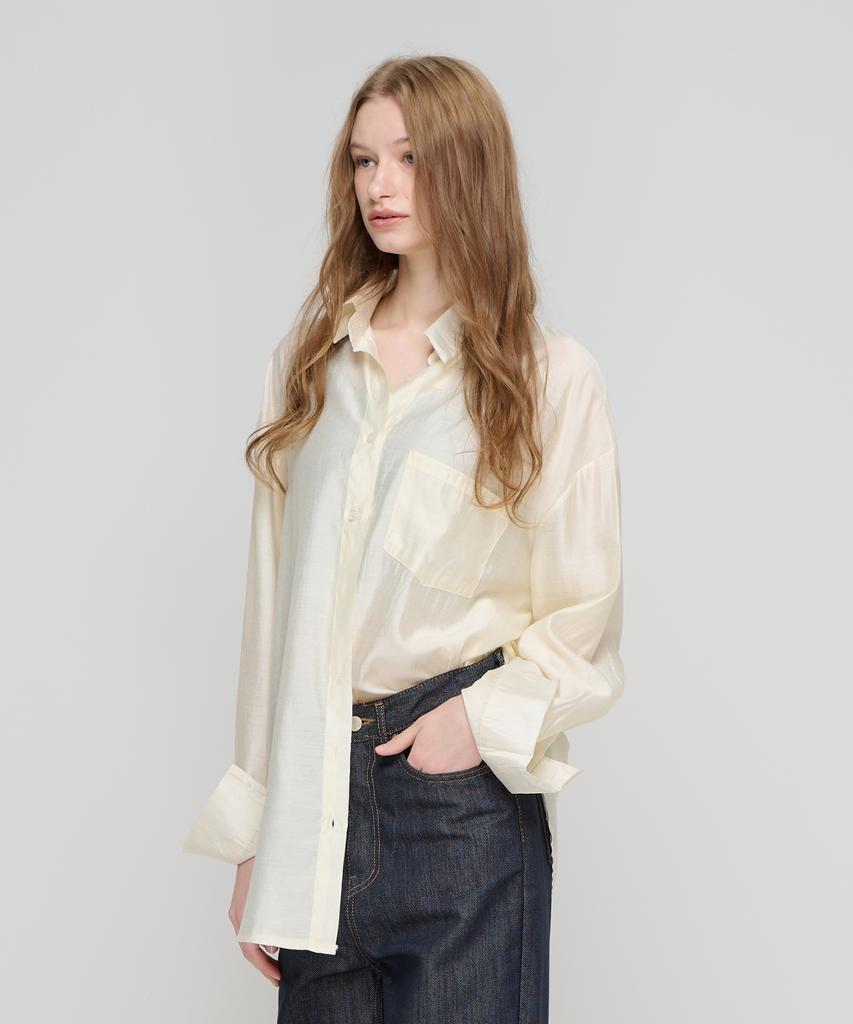 CARGOBROS FOR WOMAN Wrinkle-Free Overshirt (Ivory)
