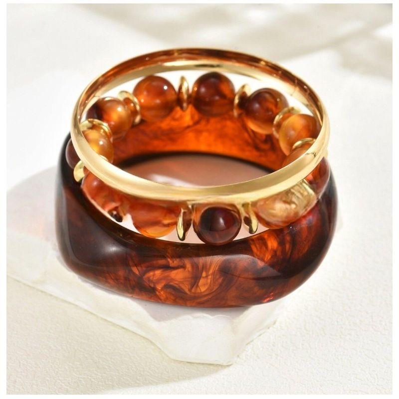 European and American Jewelry 2025 New Design Bracelet Set for Women, High-End Resin Bracelet