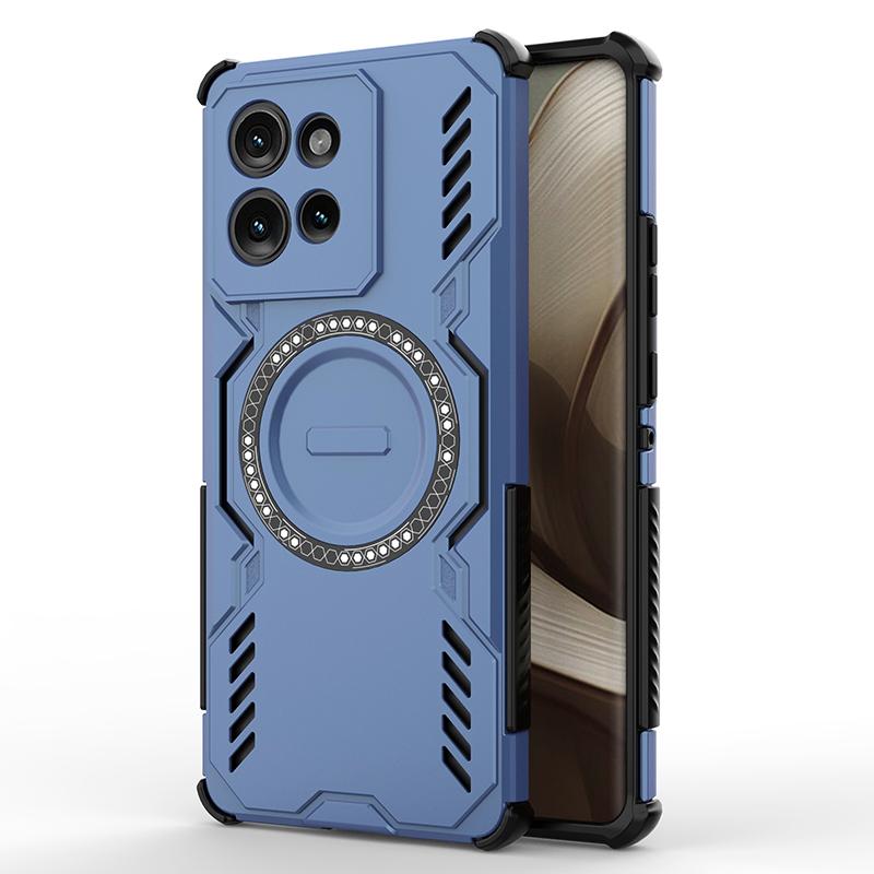 KEYSION Dutý kryt pro odvod tepla pro Motorola Edge 50 5G 50 Neo Magnetické chlazení Nárazuvzdorný kryt na telefon pro Edge 50 Fusion