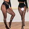 Girls Long Fishnet Stockings Fish Net Pantyhose Mesh Transparent Tights Lingerie Female Sexy Suspender Pantyhose Party Club Wear