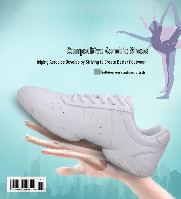 Weiße Unisex Fitness- und Tanz-Aerobic-Schuhe