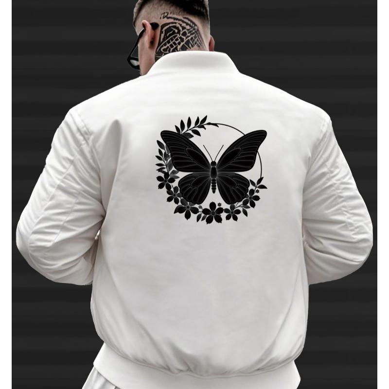 

Classic Baseball Jacket, Casual & Trendy for Spring XXL білий