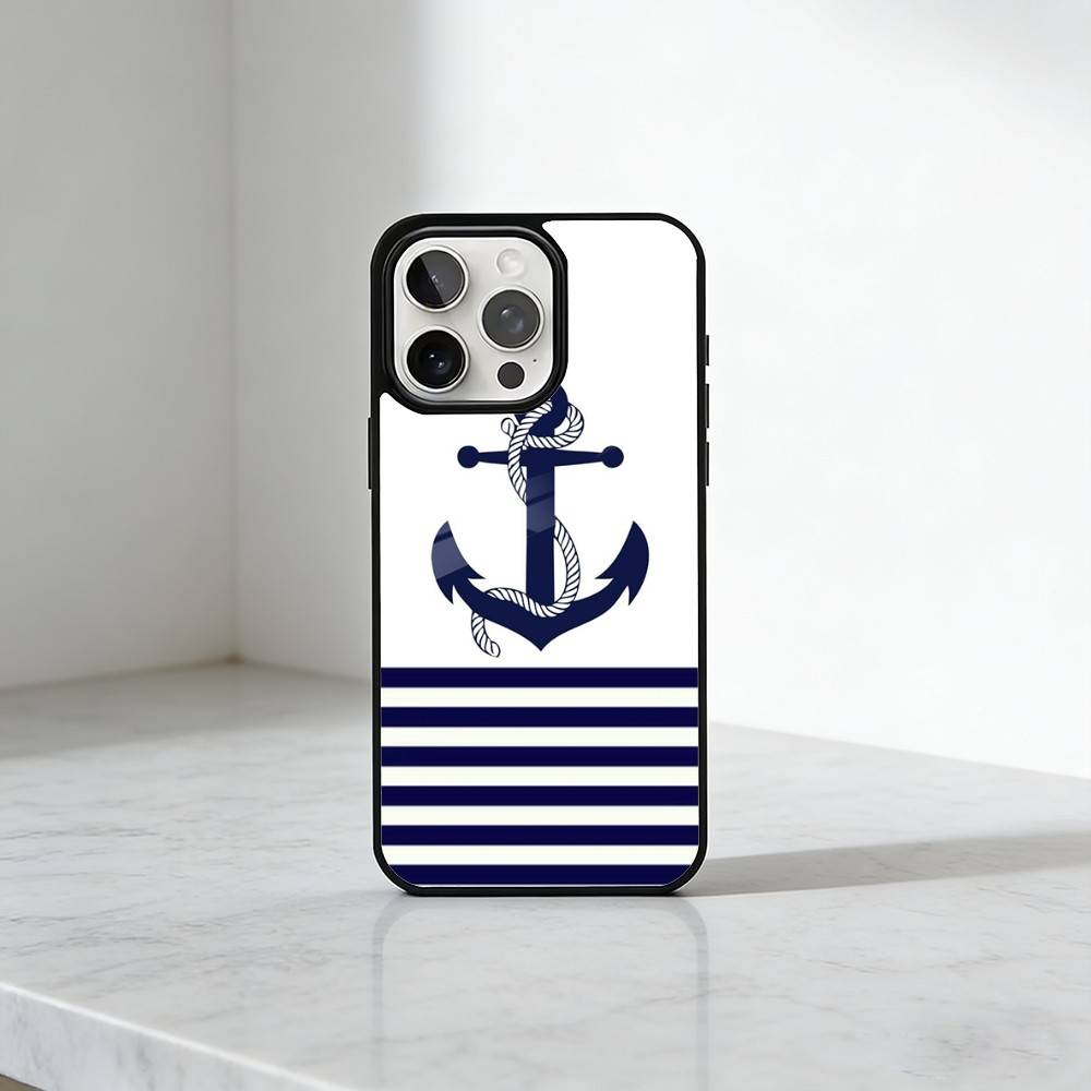 Anchor Compass Nautical Sailor  Phone Case For iPhone17,16,15,14,13 Plus,Pro Max Magnetic For Magsafe Wireless Charging