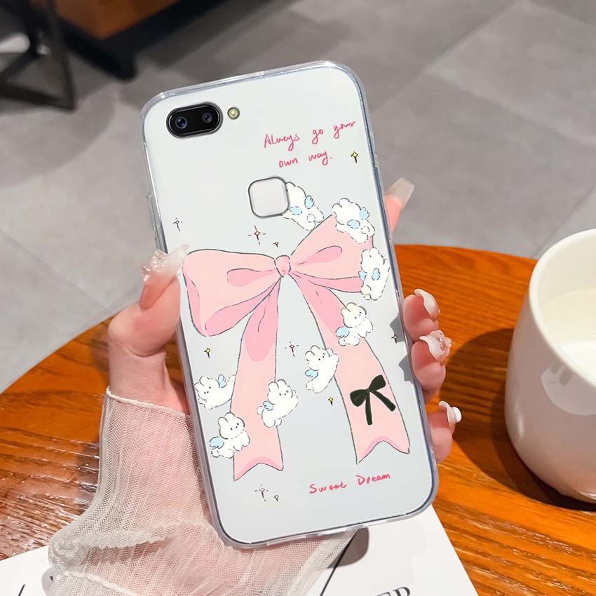 For Vivo X20 Plus X30 X60 X70 X80 Pro X50 Lite Phone Case Cute Panda Pattern Transparent Silicone Dustproof Protective Soft Back Cover For Vivo Casing