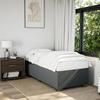 VidaXL Bed Frames Dark Grey 90x200 Cm Fabric, Slatted Base, Platform Bed Frame, Upholstered Bed Frame, Bedroom Furniture 3284444