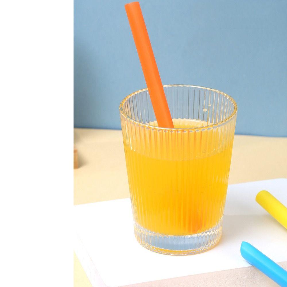 100pcs Disposable Disposable Straws Plastic Juice Straw New Plastic Drinking Straw  Wedding Party