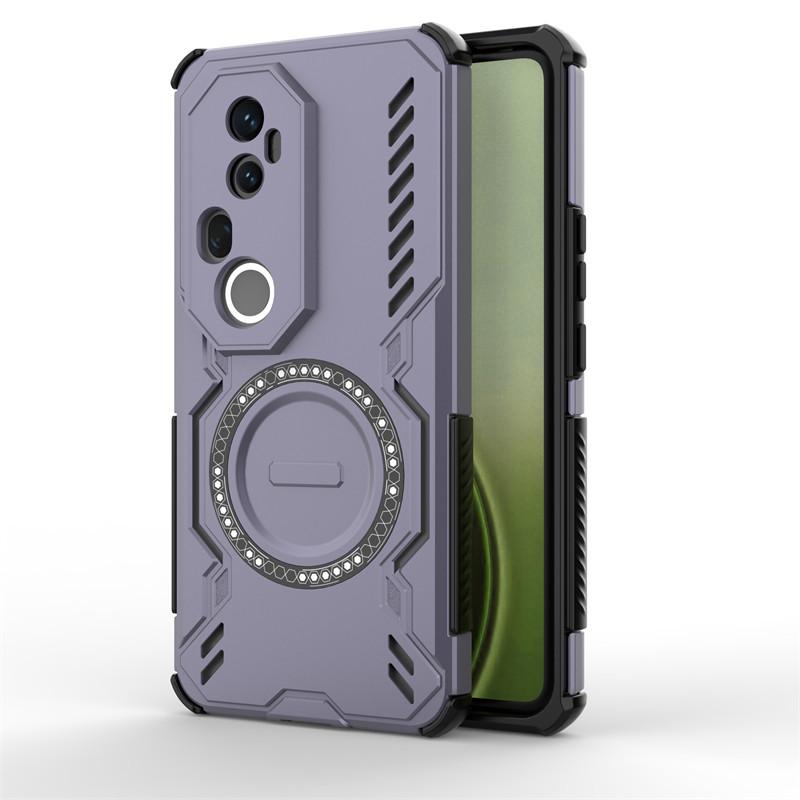 

For ViVo S20 Pro Case ViVo S20 Pro Cover Heat Dissipation Magnetic Wireless Charging Protective Back Phone Cases On ViVo S20 Pro vivo S20 Pro фиолетовый