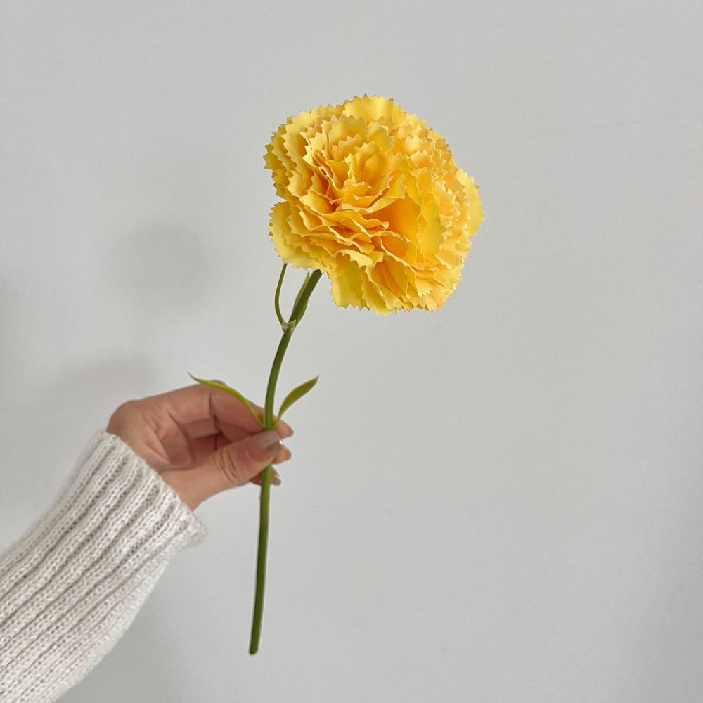 Silk Flower Carnation Simulation Flower Single Floral Ornaments Realistic Artificial Flowers