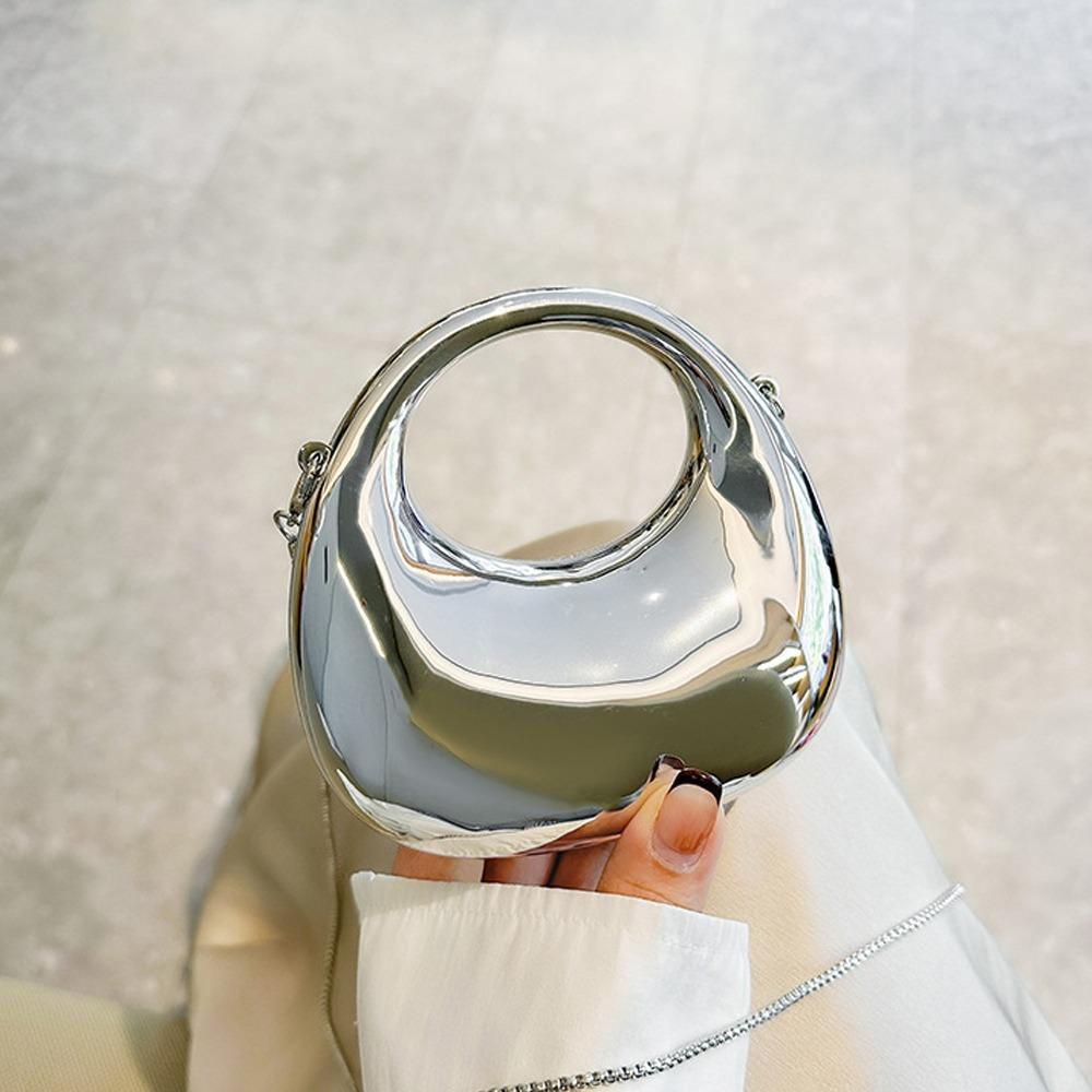 Fashion Acrylic Clutch Bags Elegant Portable Handbags Small Crossbody Bag Creative Handle Wrist Bag for Women