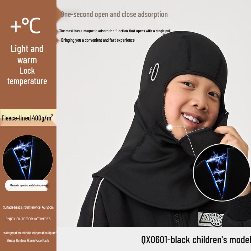 

Magnetic Warm Outdoor Head Cover Children s One Size
